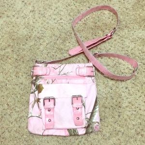 Pink Camo Cross Body Purse